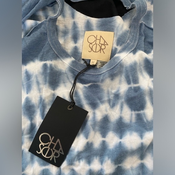 Chaser Tie Dye Open-shoulder Blouse sz M - Picture 5 of 5